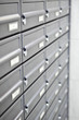 metallic mailboxes.