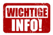 WICHTIGE INFO, stempel
