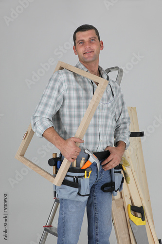 Photo: Portrait of a carpenter Portrait of a carpenter