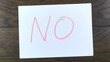 writing no