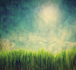 Vintage, retro image of nature landscape. Grunge canvas texture Vintage, retro image of nature landscape. Grunge canvas texture