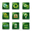 eco and bio icon set