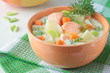 Salmon soup with cream