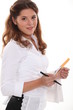 Foto: Waitress with an order pad Waitress with an order pad