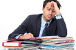 Stressed young professional