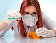 Female medical or scientific researcher