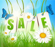 Sale Etiketten - Blumenwiese