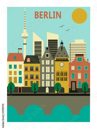 Vector: Berlin city. Berlin city.