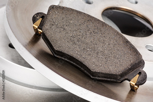 Photo: Brake discs and brake pad Brake discs and brake pad