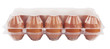 Eggs in plastic