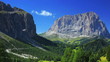 Dolomites mountains panorama.