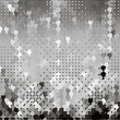 abstract mosaic with halftone effect