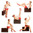 Pin-up Girl Zusammenstellung