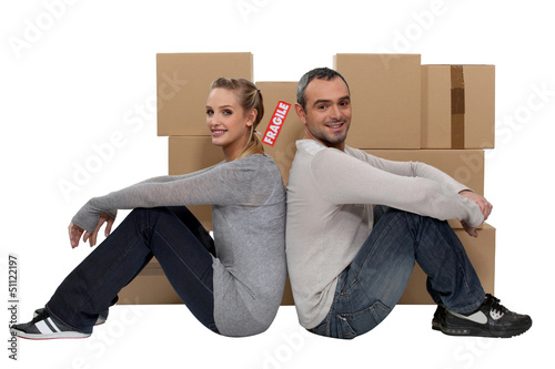 Photo: couple moving together couple moving together