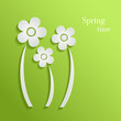 Vector: Spring flowers background Spring flowers background