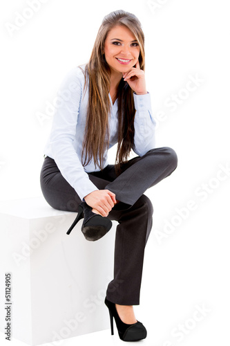 Photo: Business woman sitting Business woman sitting