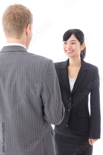 Photo: global business image on white background global business image on white background