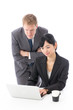 global business image on white background