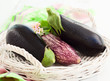 Foto: fresh aubergines fresh aubergines