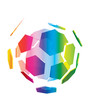 Colored Hexagonal Shapes