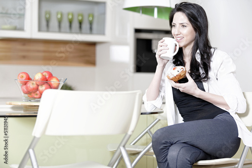 Photo: Woman taking a break Woman taking a break