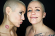 crazy beautiful women kissing