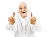 garndma showing thumbs up