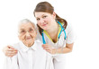 Foto: doctor taking care of an old lady doctor taking care of an old lady