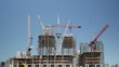 Large condominium construction worksite in Toronto.