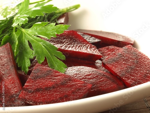Photo: Cut beetroot, close up Cut beetroot, close up