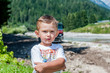 Foto: Portrait of one baby boy Portrait of one baby boy