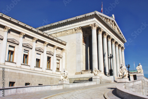 Photo: Austrian Parliament building in Vienna Austrian Parliament building in Vienna