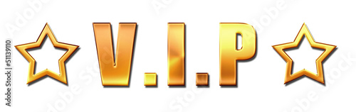 Illustration: VIP Gold mit Sternen VIP Gold mit Sternen