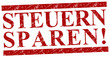 Steuern sparen Stempel  #130404-svg09