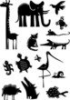 Set of funny animals