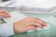 Hands Using Keyboard and Mouse