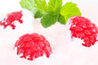 Joghurt mit Himbeeren