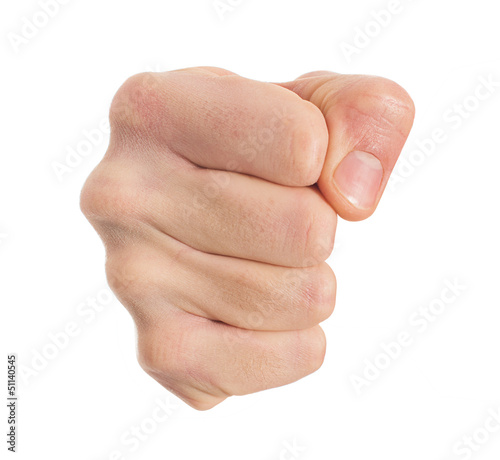 Photo: Close-up Of Human Fist Close-up Of Human Fist