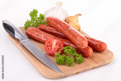Photo: raw sausages raw sausages