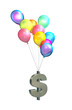 US Inflation, rising prices, interest rates, white background