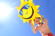 Kind mit Sonne