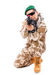 Young soldier with a rifle