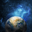 Earth and galaxy