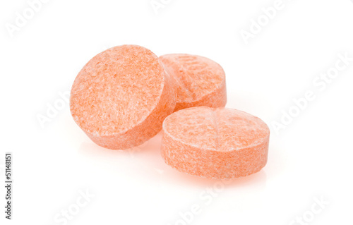 Photo: pills on white pills on white