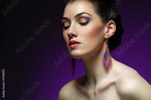 Photo: colorful makeup colorful makeup