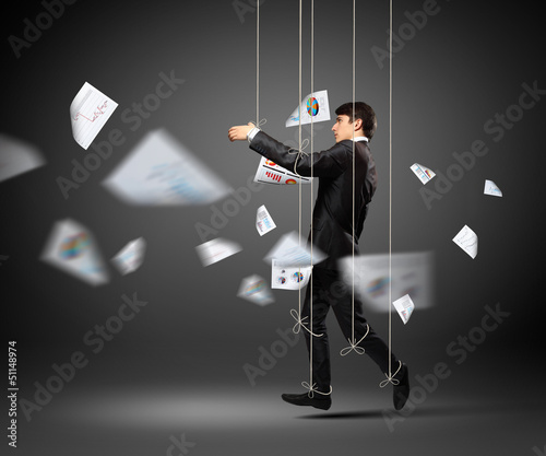 Photo: Puppet businessman Puppet businessman