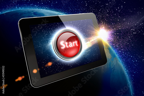 Illustration: Great tablet with a Start button Great tablet with a Start button