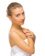 Young healthy woman isolated