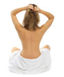 Young healthy woman isolated