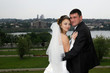 romantic wedding couple